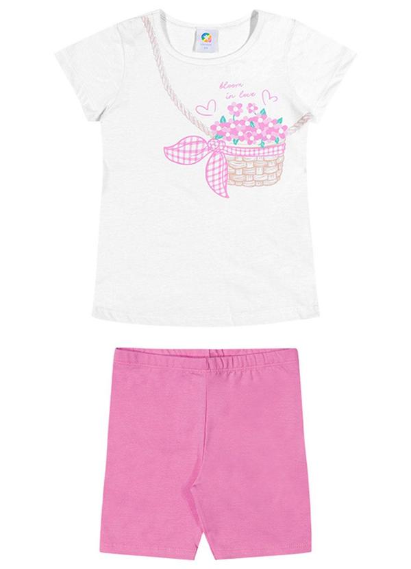 Alenice - Conjunto Flores do Verão Menina Branco