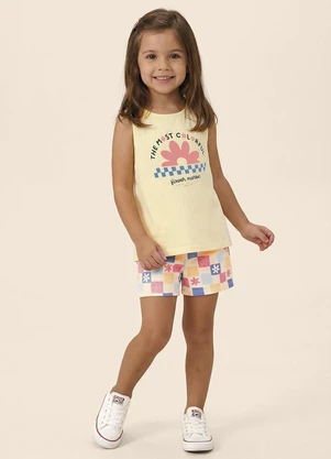 Malwee Kids - Conjunto Flower Market Amarelo Claro - MALWEE KIDS