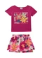 Malwee Kids - Conjunto Flowers Joy Coral - variação: Fúcsia