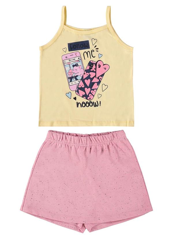 Bee Loop - Conjunto Follow Me para Menina Amarelo