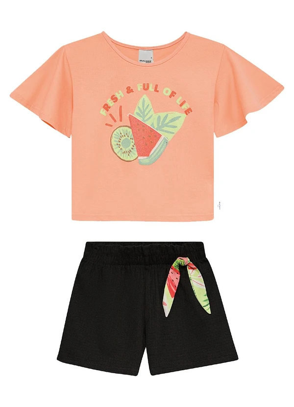 Malwee Kids - Conjunto Fresh & Full Of Life Coral
