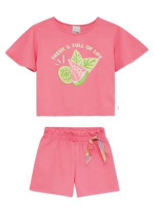 Malwee Kids - Conjunto Fresh & Full Of Life Rosa - MALWEE KIDS