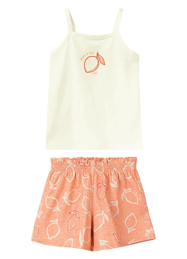 Malwee Kids - Conjunto Fresh & Fun Off White