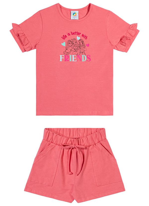 Alenice - Conjunto Friends Menina Rosa