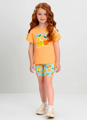 Conjunto Fruit Friends Infantil Quimby Rosa - QUIMBY