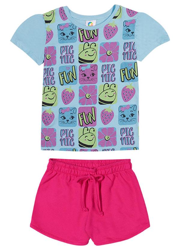 Alenice - Conjunto Fun Vibes Menina Azul