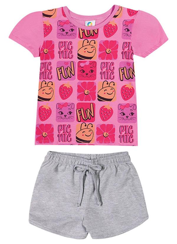 Alenice - Conjunto Fun Vibes Menina Rosa