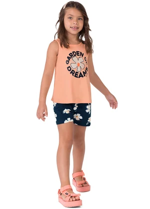 Malwee Kids - Conjunto Garden Of Dreams com Glitter Laranja Cla - MALWEE KIDS