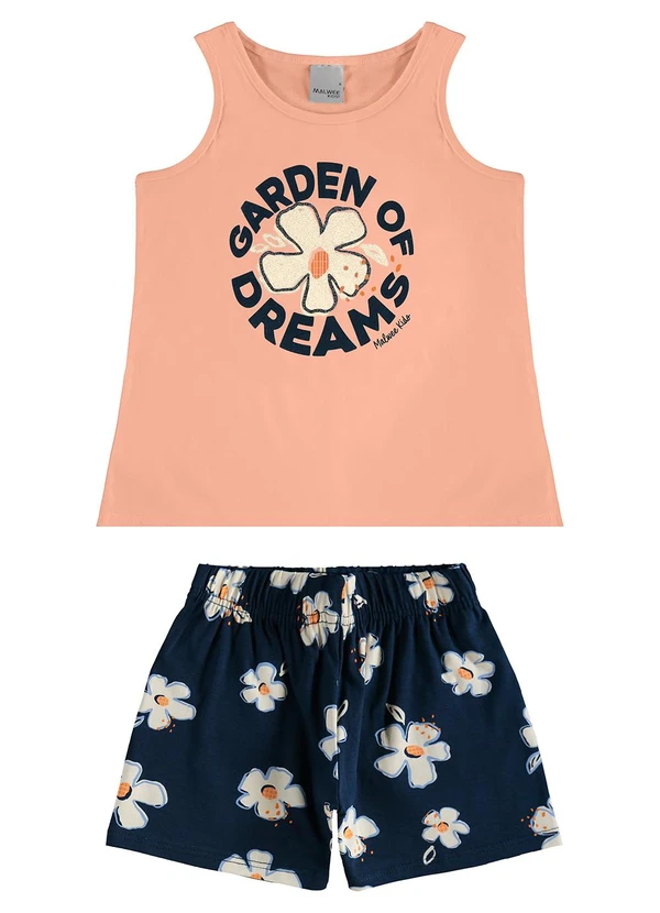 Malwee Kids - Conjunto Garden Of Dreams com Glitter Laranja Cla 2
