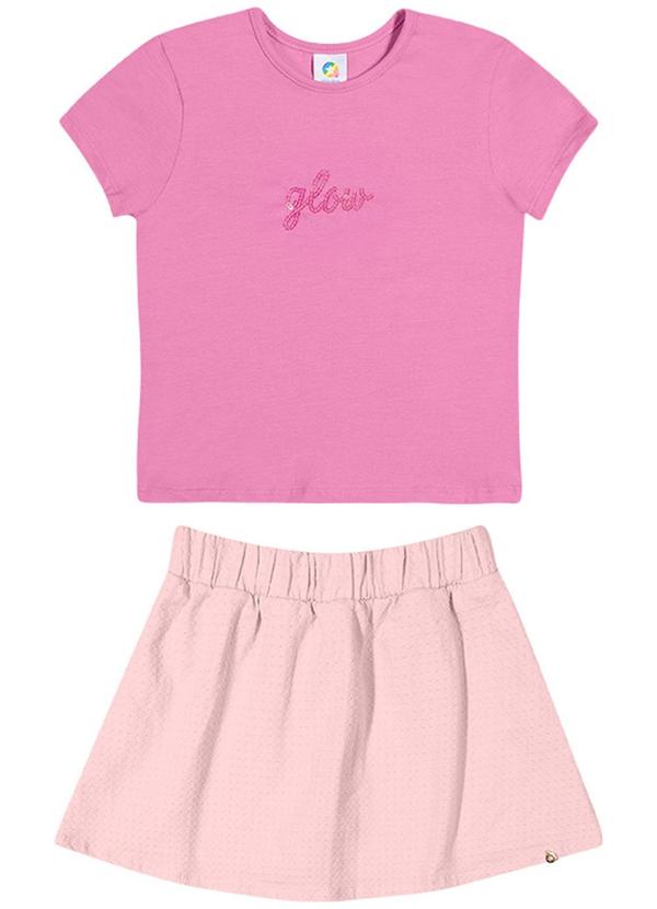 Alenice - Conjunto Glow Menina Rosa