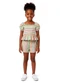 Malwee Kids - Conjunto Godê com Listras Azul - variação: Off White