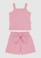Malwee Kids - Conjunto Godê em Malha Texturizada Laranja - variação: Rosa