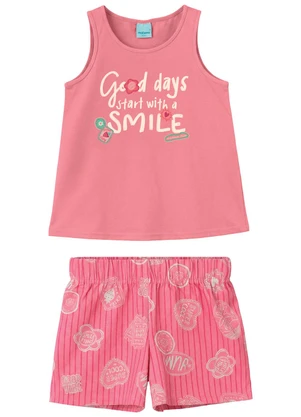 Malwee Kids - Conjunto Good Days Starts With Smile Rosa - MALWEE KIDS