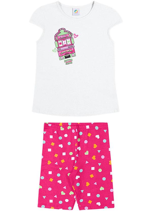 Alenice - Conjunto Good Luck Menina Branco