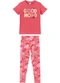 Malwee Kids - Conjunto Choose Your Fun em Puff Azul Escuro - variação: Rosa Claro