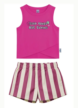 Malwee Kids - Conjunto Good Times Are Coming Rosa - MALWEE KIDS