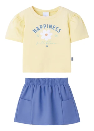 Malwee Kids - Conjunto Hapiness Moletom Amarelo Claro - MALWEE KIDS