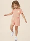 Malwee Kids - Conjunto Happiness Texturizado Pêssego - variação: Pêssego