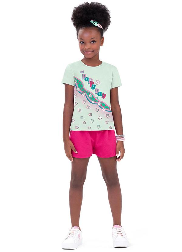 Alenice - Conjunto Happy Day Menina Verde
