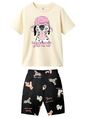 Malwee Kids - Conjunto Happy Looks Good On Me Off White - MALWEE KIDS