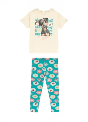 Malwee Kids - Conjunto Have a Happy Day com Glitter Off White - MALWEE KIDS