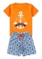 Rosa Azul - Conjunto Inf Menino Seafarer Kangulu Laranja - variação: Laranja