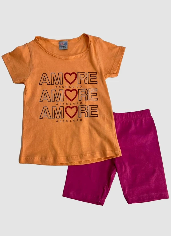 Turminha - Conjunto Infantil Amore Laranja