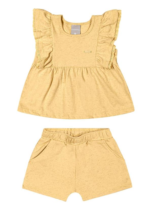 Colorittá - Conjunto Infantil  Babados Colorittá Amarelo 2