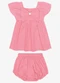 Trick Nick - Conjunto Infantil Bata com Calcinha Preto - variação: Rosa