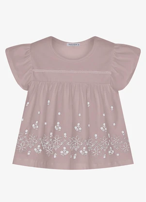 Trick Nick - Conjunto Infantil Bata com Short Rosa - TRICK NICK