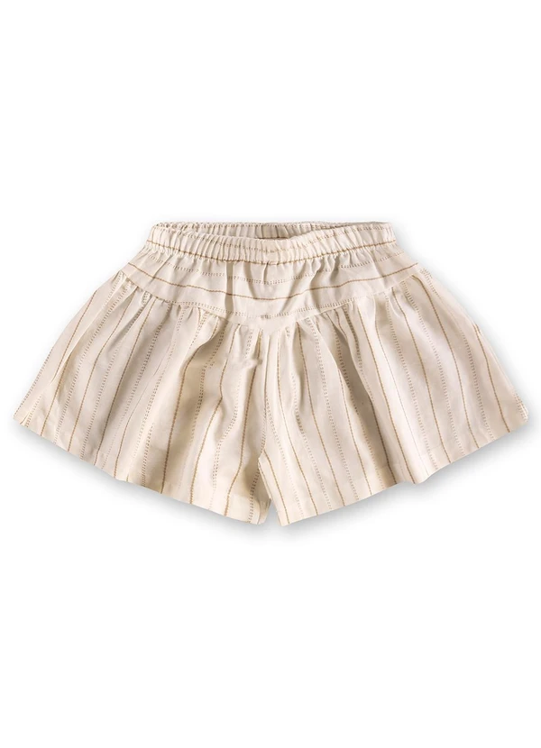 Up Baby - Conjunto Infantil Bata e Short Bege 4