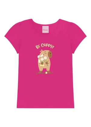 Duduka - Conjunto Infantil Blusa Be Cappy e Short  Rosa - DUDUKA