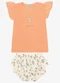 Trick Nick - Conjunto Infantil Blusa com Calcinha Azul - variação: Laranja
