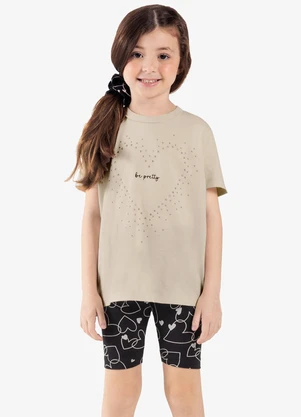 Rovi Kids - Conjunto Infantil Blusa com Ciclista Bege - ROVI KIDS