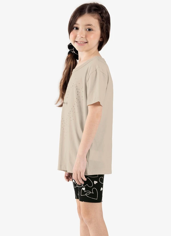 Rovi Kids - Conjunto Infantil Blusa com Ciclista Bege 4