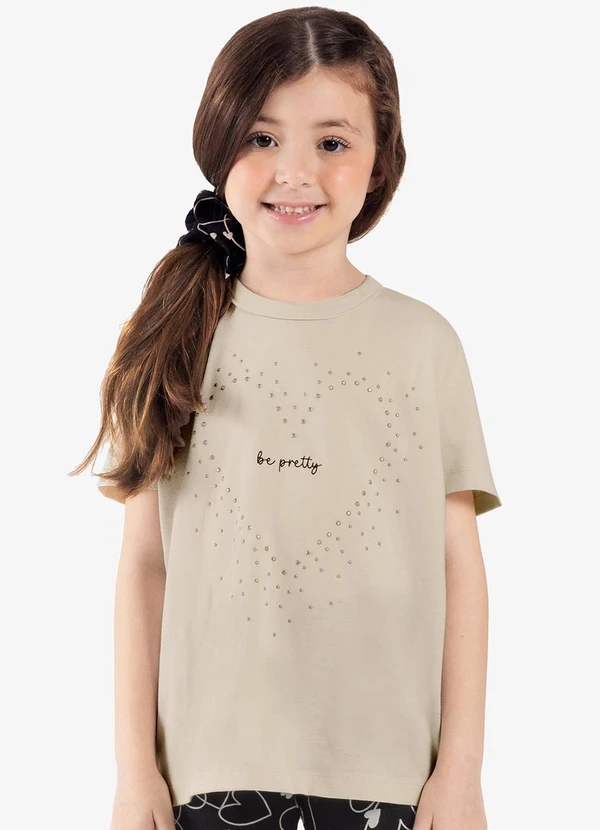 Rovi Kids - Conjunto Infantil Blusa com Ciclista Bege 5