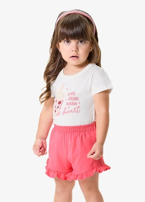 Rovi Kids - Conjunto Infantil Blusa com Ciclista Bege - ROVI KIDS