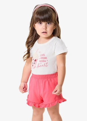 Rovi Kids - Conjunto Infantil Blusa com Ciclista Bege - ROVI KIDS