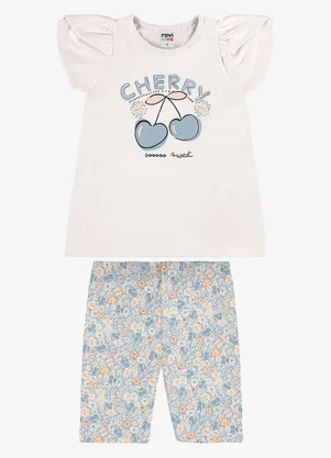Rovi Kids - Conjunto Infantil Blusa com Ciclista Bege - ROVI KIDS