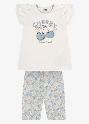 Rovi Kids - Conjunto Infantil Blusa com Ciclista Bege - ROVI KIDS