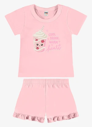 Rovi Kids - Conjunto Infantil Blusa com Ciclista Rosa - ROVI KIDS