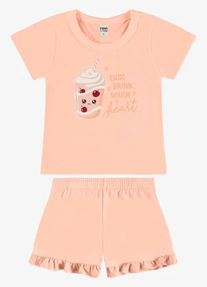 Rovi Kids - Conjunto Infantil Blusa com Ciclista Rosa - ROVI KIDS