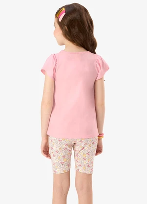 Rovi Kids - Conjunto Infantil Blusa com Ciclista Rosa - ROVI KIDS