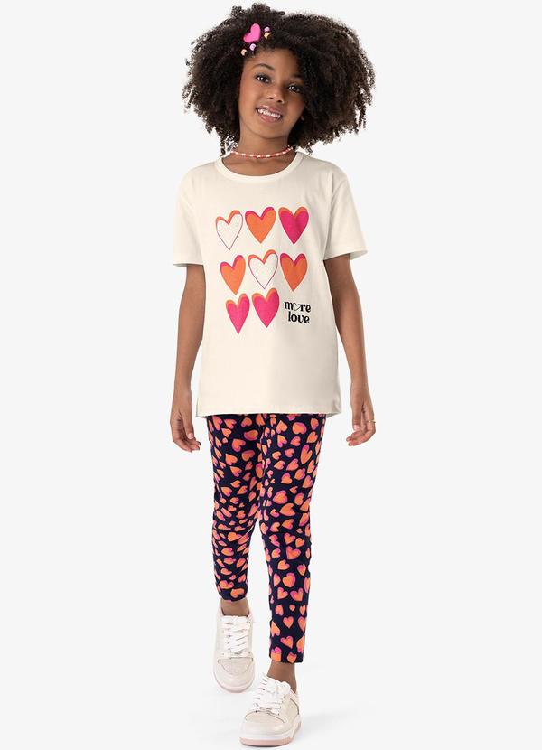 Rovi Kids - Conjunto Infantil Blusa com Legging Bege