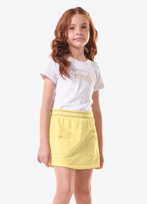 Trick Nick - Conjunto Infantil Blusa com Saia Branco - TRICK NICK
