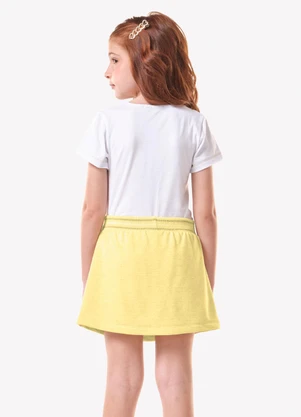 Trick Nick - Conjunto Infantil Blusa com Saia Branco - TRICK NICK