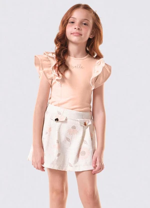 Trick Nick - Conjunto Infantil Blusa com Saia Rosa - TRICK NICK
