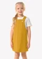 Trick Nick - Conjunto Infantil Blusa com Salopete Amarelo - variação: Amarelo