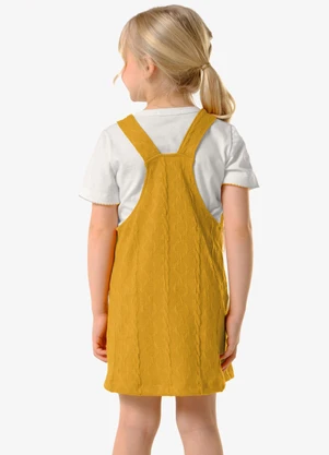 Trick Nick - Conjunto Infantil Blusa com Salopete Amarelo - TRICK NICK