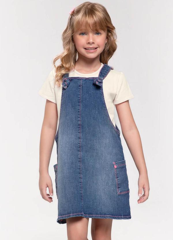 Trick Nick - Conjunto Infantil Blusa com Salopete Azul